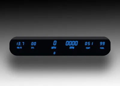 Universal 6 Gauge Digital Dash Panel Kit With Blue LED Gauges Intellitronix USA! • $436.95