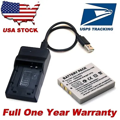 Li-ion Battery Pack / USB Charger For Konica Minolta DIMAGE X1 NP-1 NP1 New • $15.88