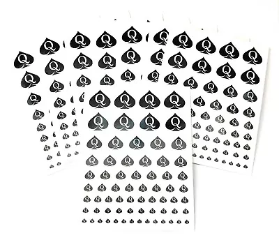 QOS BRANDED - 68pcs Queen Of Spades 3D Nail Sticker Hotwife Set • $26.98