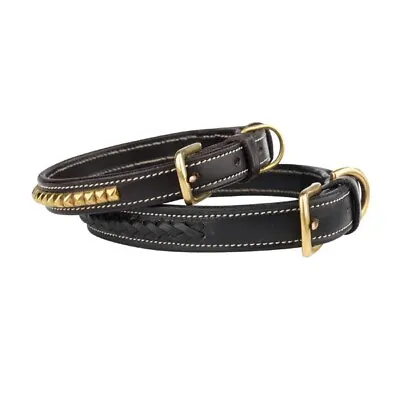 $16.99 • Buy Zack & Zoey Genuine Leather Pharaoh Dog Collars 4 Sizes, 2 Styles