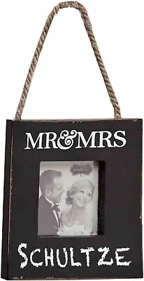 Mud Pie Mr. And Mrs. Door Hanger Frame Personalize W/ Your Name Hanging Photo • $4.49
