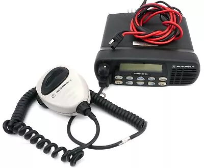 Motorola CDM1550 LS+ 45 Watt VHF Two Way Radio AAM25KKF9DU6AN W/Mic/Power Cable • $175