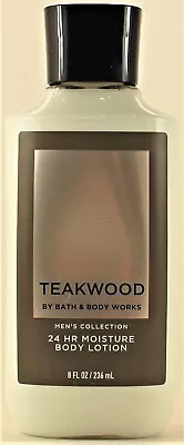 Bath & Body Works Men's Collection TEAKWOOD Body Lotion Moisturizer Cream 8oz • $17.95