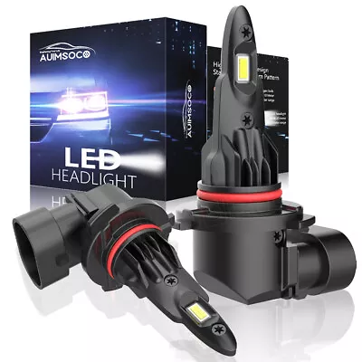 Pair Of 9012 HIR2 LED Headlight Bulbs HID Kit Hi Lo Dual Beam 40W 4000LM White • $39.99