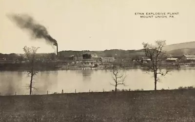 Etna Explosive Plant Mount Union Pennsylvania Postcard 1910's • $8.95