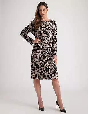 MILLERS - Womens Dress -  Knee Length Flocked Printed Dress • $19.67