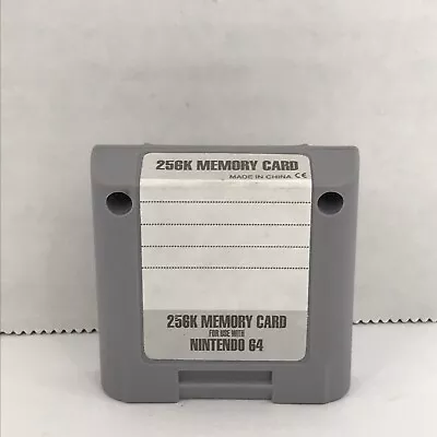 Nintendo 64 Memory Card - N64 256K Controller Pak • $10.99