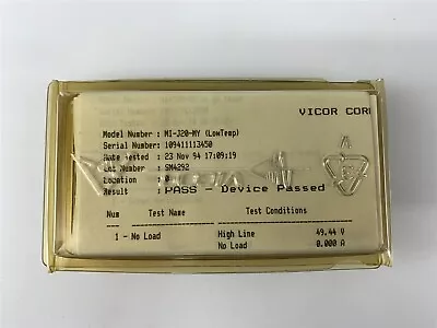 Vicor Isolated 18-50V DC-DC Converter MI-J20-MY • $450