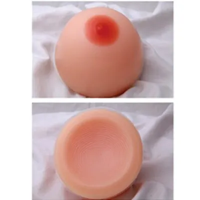 2x Crossdresser Self-adhesive Silicone Fake Boobs Mastectomy Round Breast Forms • $42.99