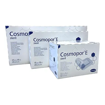 COSMOPOR E Adhesive Hypoallergenic Sterile Wound Dressings First Aid Plaster Cut • £13.97