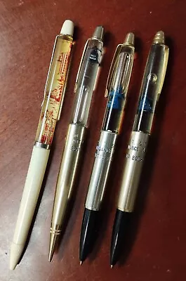 Lot Of 4 Vintage Floaty Pens + Mech Pencil Bell System Disneyland Frontierland • $24.99