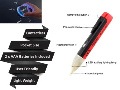 £3.68 • Buy Voltage Electric LED Power Detector Sensor Tester With FREE Batteries