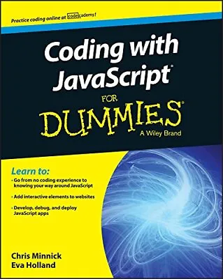 Coding With JavaScript FD (For Dummies) By Minnick Chris Book The Cheap Fast • £16.64