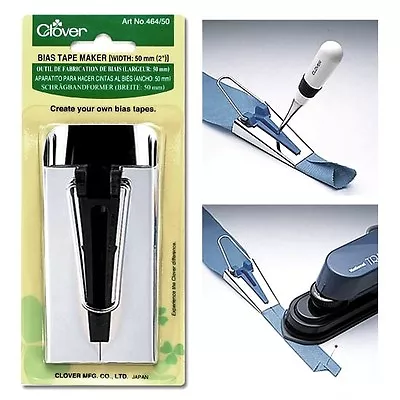 $9.50 • Buy Clover Bias Binding Tape Maker 50mm (2 ) Finish Width Size 464/50