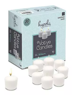 Votive Candles - 10 Hour Burn Time - Unscented Candles Votives Bulk - Pack Of • $29.22