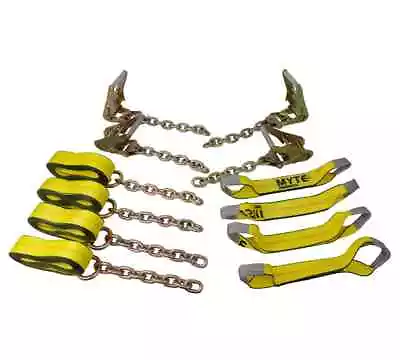 8 Point Roll Back 14' Tie Down System Chain End For Car Hauler Carrier Tow Truck • $114.99