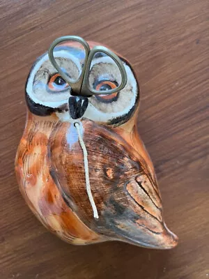 Vintage Babbacombe Philip Laurenston Pottery Owl String & Scissor Holder  • £6.99