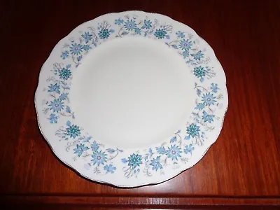 Very Pretty Colclough  BRAGANZA Dinner Plate Blue Floral Flowers • £10.99