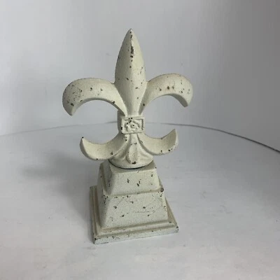 $11 • Buy Vintage Antique Cast Iron Wrought Iron Finial Fleur De Lis