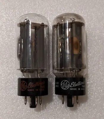 5U4GB GE Matched Pair Tubes NOS Testing Side D Getter Nice Flashing • $26