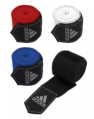 Adidas Boxing Hand Wraps Cotton Bandages Muay Thai MMA Kickboxing 2.55m • £10.99