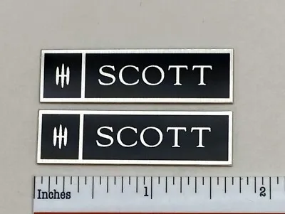 $9.95 • Buy Scott S10 Speaker Badge Logo Emblem Custom Aluminum Pair 