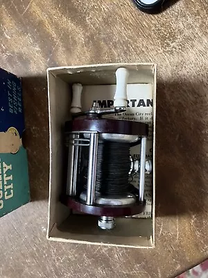 OCEAN CITY 1591 Baitcast Reel With Box And Instructions 1950s-early 60s Not Penn • $25.49