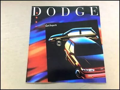 1989 Dodge Colt And Turbo Original Car Sales Brochure Catalog • $12.95