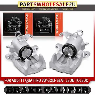 2x Rear Left & Right Brake Caliper For Audi TT Quattro VW Jetta 01-05 1J0615423B • $80.99