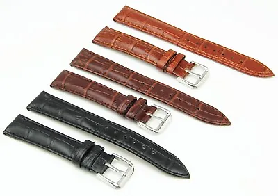 Genuine Leather Watch Strap Buckle With Spring Bars For TAG Heuer Longines RADO • £4.27