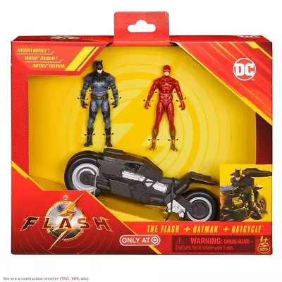 DC Comics The Flash Batcycle With Action Figures -*BRAND NEW & SEALED* • $15.77