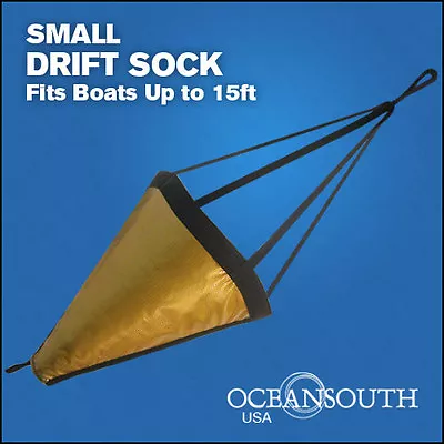 $17.93 • Buy 24  Drift Sock Sea Anchor Drogue, Sea Brake Fits Boats Up To 15' -Small Size
