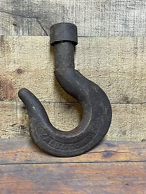 Antique Yale & Towne Hoist Crane Pulley Hook  2” Wide Metal 10lb Commercial Big • $99.99