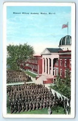 MEXICO Missouri MO ~  CADETS? Students In Uniform 1937 Audrain County Postcard • $5.93