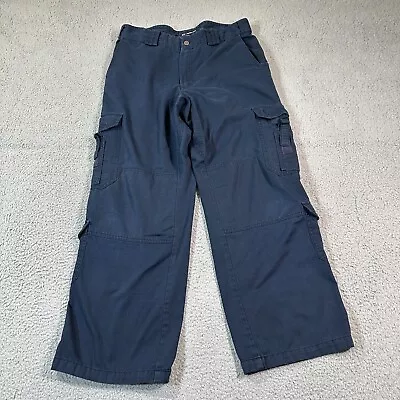 511 Tactical Series Mens EMS Pants Dark Navy Cargo Pockets 36x32 Workwear 5.11 • $24