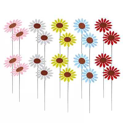 5~20 X Colorful Metal Daisy Decorative Garden Stakes Mother's Day Gift • $13.76