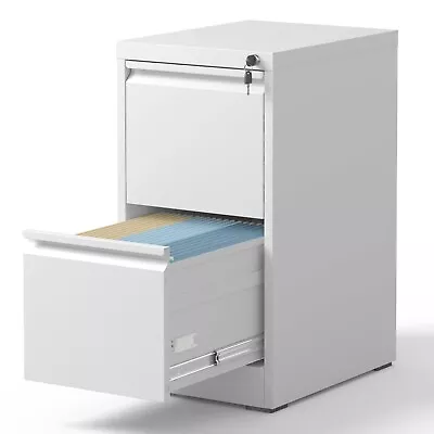 BIZOE 3 Drawer Mobile File Cabinet Metal Rolling File Cabinet-Letters/Legal /A4 • $129.99