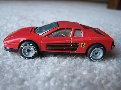 Vintage 1986 MATCHBOX 1:64 FERRARI TESTAROSSA Red Real Rider Tires • $35.99