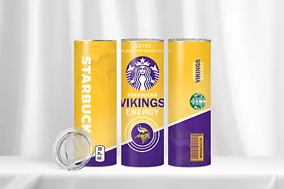 20oz Starbucks Minnesota Vikings Insulated Tumbler With Box Lid And Straw • $24.99