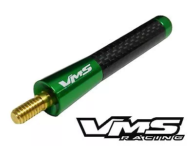 Green Carbon Fiber Short Screw In Antenna 3  For 07-15 Mini Cooper • $15.95