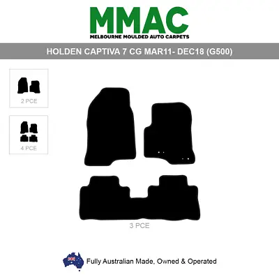 $44.95 • Buy Car Mats To Suit (g500) Holden Captiva 7 Cg Mar 11 - Dec 18