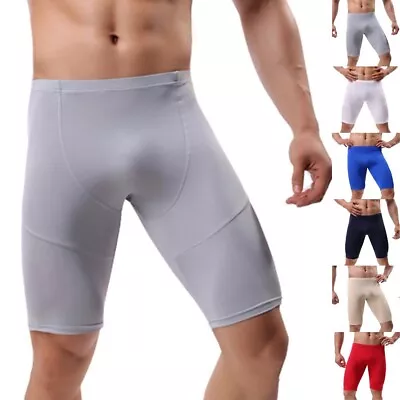 Nylon Spandex Men's Sports Tight Fitting Shorts For Gym Training And Workouts • £12.85