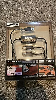 Roland UM-ONE Mk2 USB Midi Interface Brand New In Box!  • $39.99