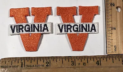 Vintage Lot Of 2 Virginia University Cavaliers Logo Iron On Patch NCAA Football • $7.25