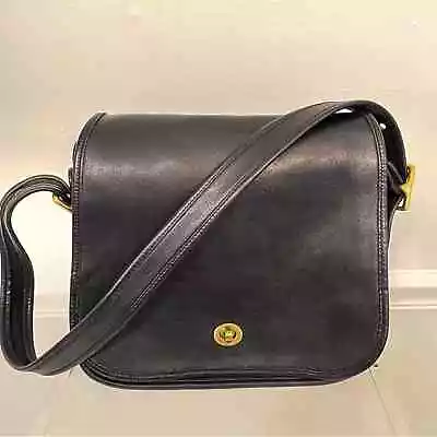 Coach Vintage Stewardess Leather Saddle Shoulder Bag • $249