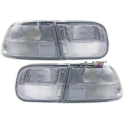 Clear White Rear Tail Light Lamp Fit For Honda Civic EG EG9 EJ Coupe 4DR 92-95 • $208.84