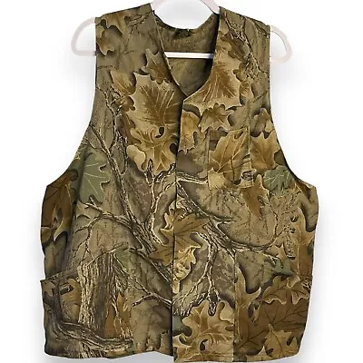 Camo Gear Advantage Fishing Vest Men's Brown Pockets Zip Hunting Outdoor Camping • $18.85