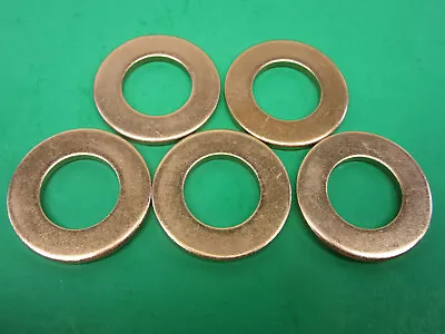 5) #12 BRASS Thrust Washer Hobart Meat Grinder Auger Worm 4812 4212 4612 8812 • $19.90