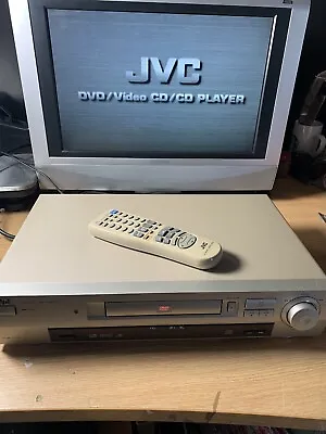 £24.99 • Buy JVC Model No XV-523GD DVD Player Colour Gold CD-R CD-RW Dolby Digital Fully Work