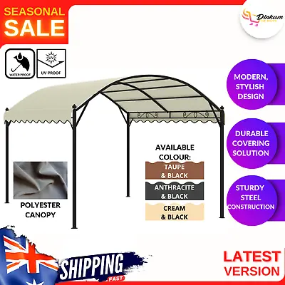 $304.24 • Buy Gazebo Steel Frame Water Resistant Retractable Canopy Outdoor Garden Shade 3x4m